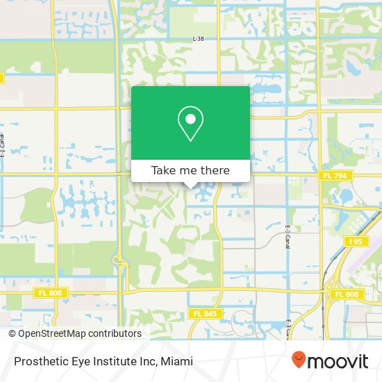 Mapa de Prosthetic Eye Institute Inc