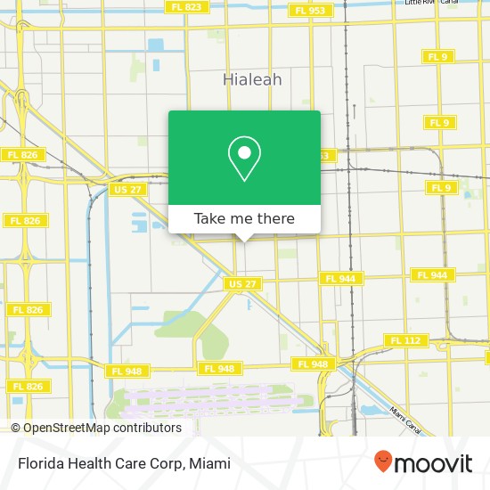 Florida Health Care Corp map