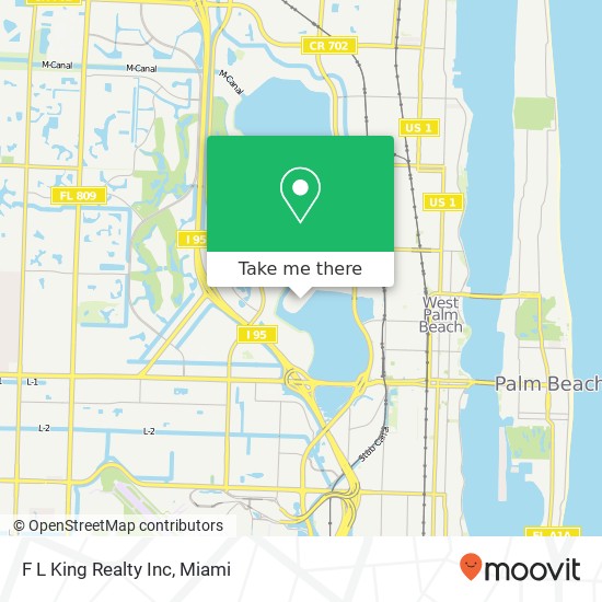 F L King Realty Inc map