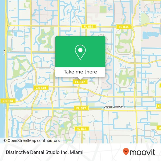 Mapa de Distinctive Dental Studio Inc