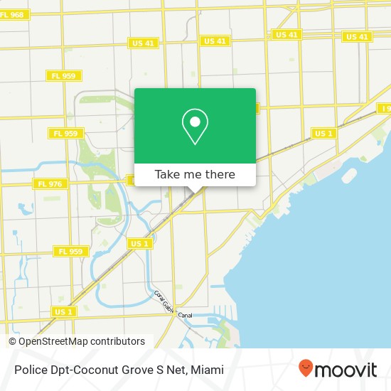 Mapa de Police Dpt-Coconut Grove S Net
