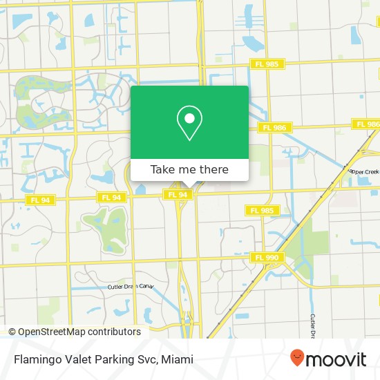 Mapa de Flamingo Valet Parking Svc