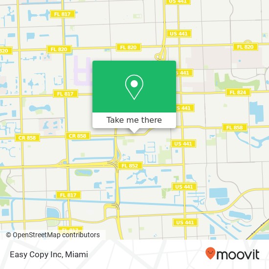 Easy Copy Inc map