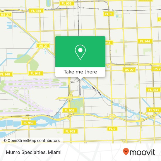 Munro Specialties map