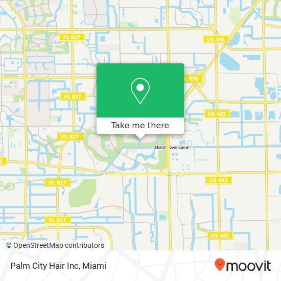 Palm City Hair Inc map