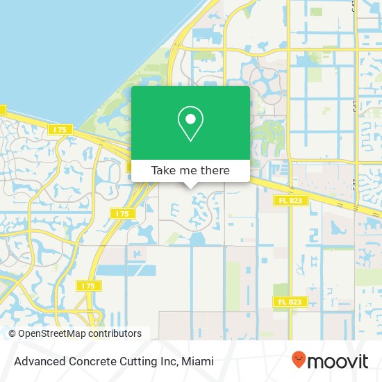 Advanced Concrete Cutting Inc map