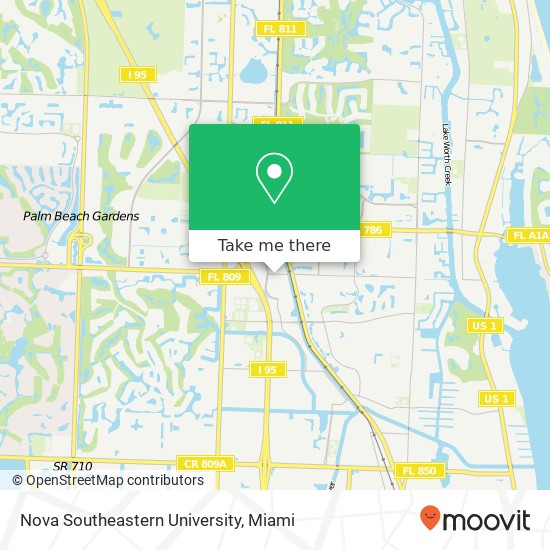 Nova Southeastern University map