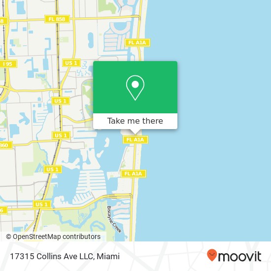 Mapa de 17315 Collins Ave LLC