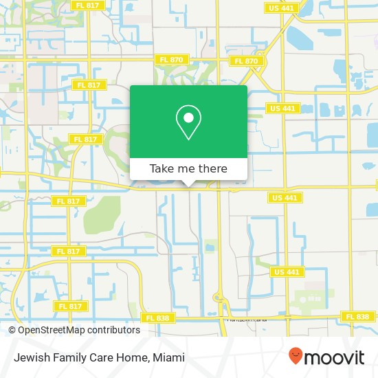 Mapa de Jewish Family Care Home