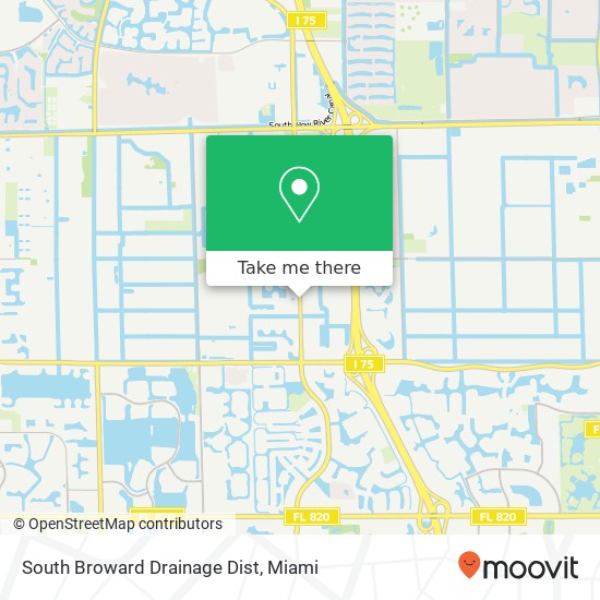 South Broward Drainage Dist map