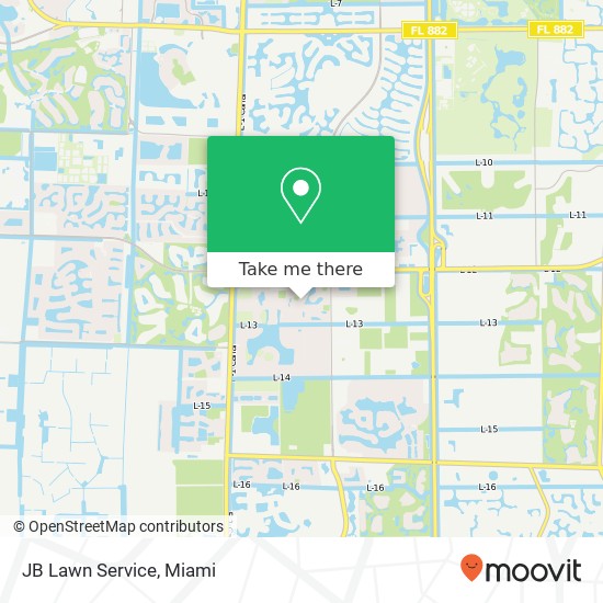 Mapa de JB Lawn Service