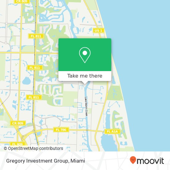 Gregory Investment Group map