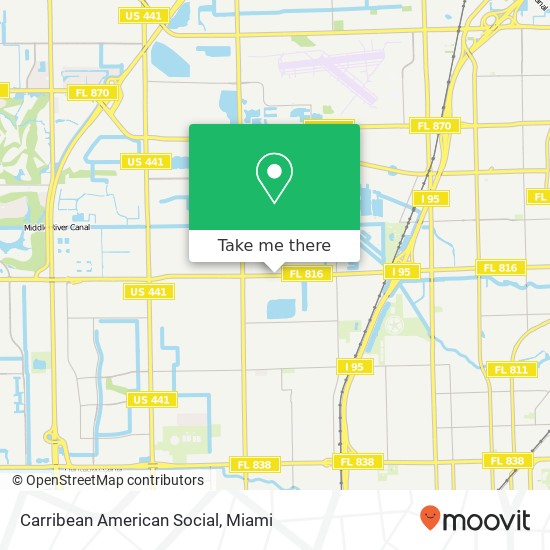 Carribean American Social map