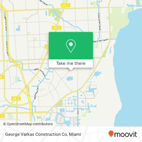 George Varkas Construction Co map
