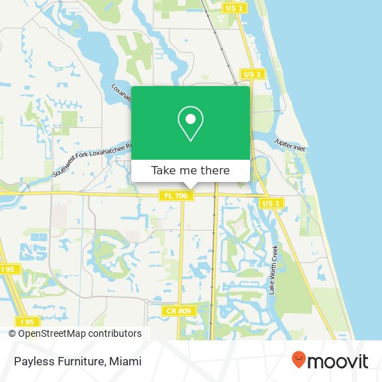 Payless Furniture map
