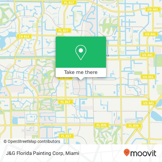 Mapa de J&G Florida Painting Corp