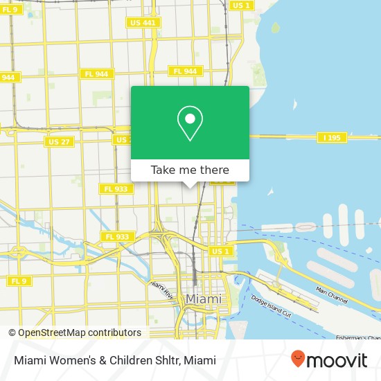Mapa de Miami Women's & Children Shltr