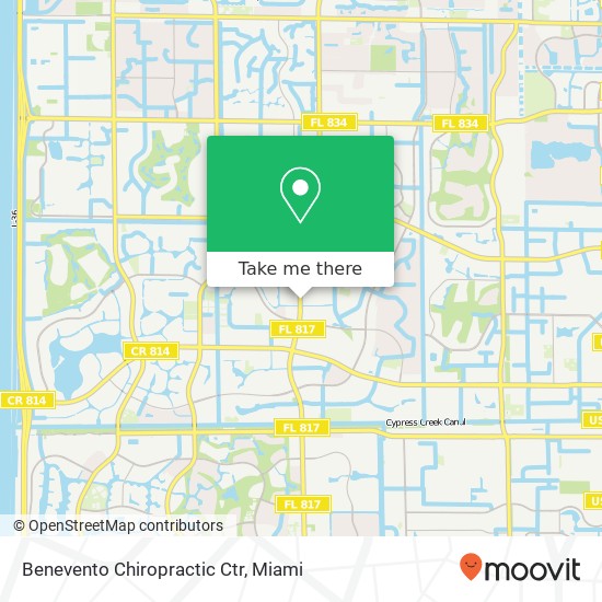 Benevento Chiropractic Ctr map