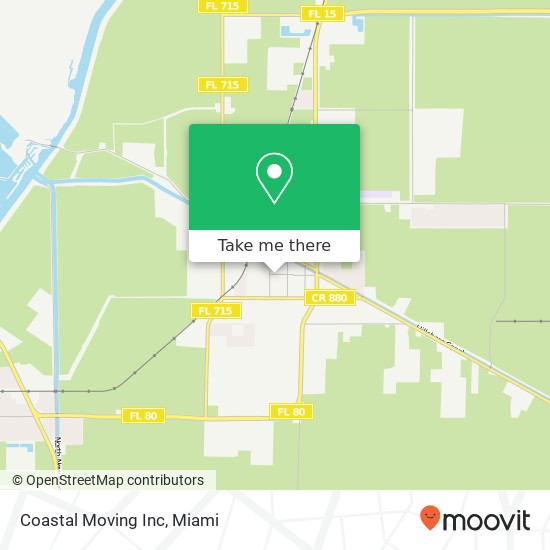 Coastal Moving Inc map