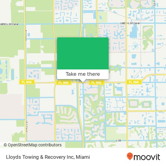 Mapa de Lloyds Towing & Recovery Inc