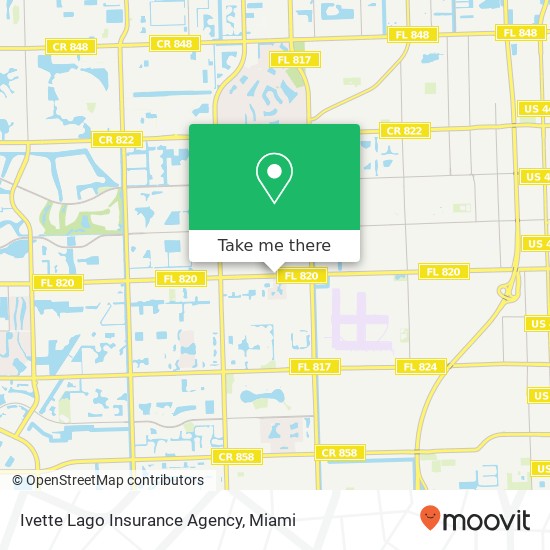 Mapa de Ivette Lago Insurance Agency