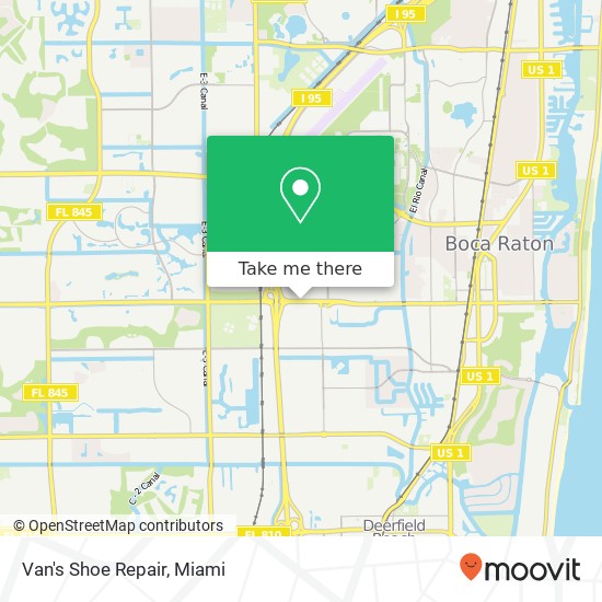 Van's Shoe Repair map