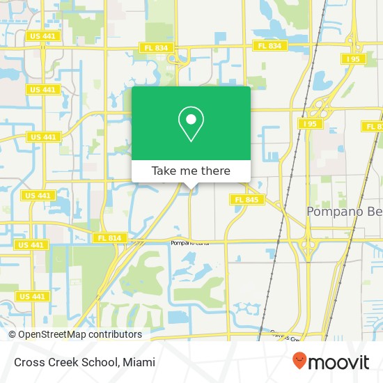 Cross Creek School map