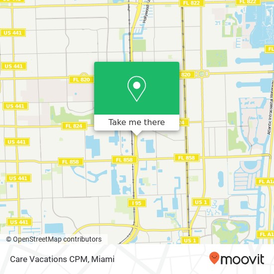 Care Vacations CPM map