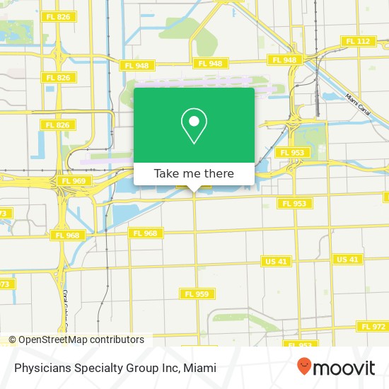 Physicians Specialty Group Inc map