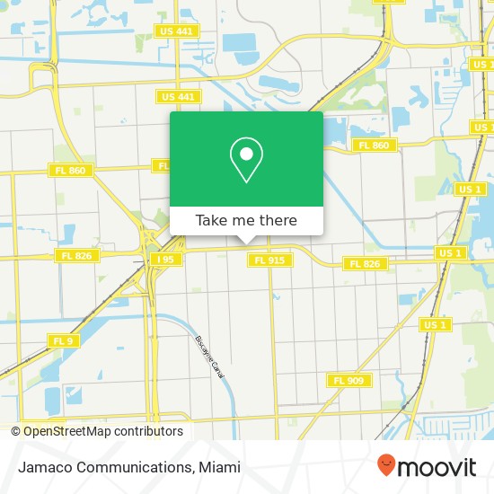 Jamaco Communications map