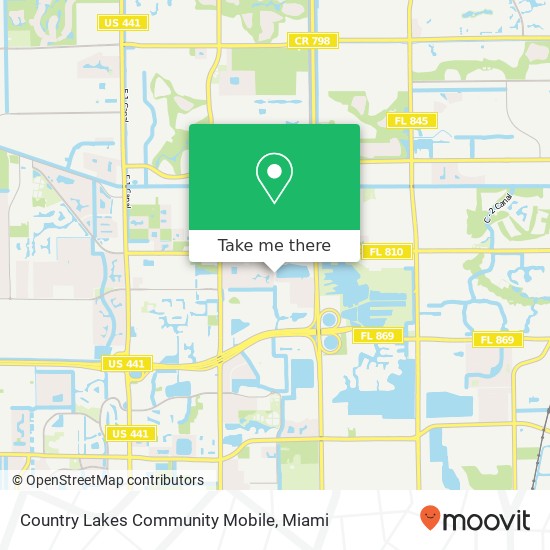 Mapa de Country Lakes Community Mobile