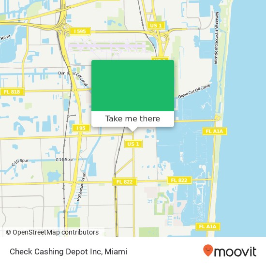 Mapa de Check Cashing Depot Inc