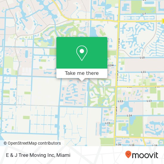 E & J Tree Moving Inc map