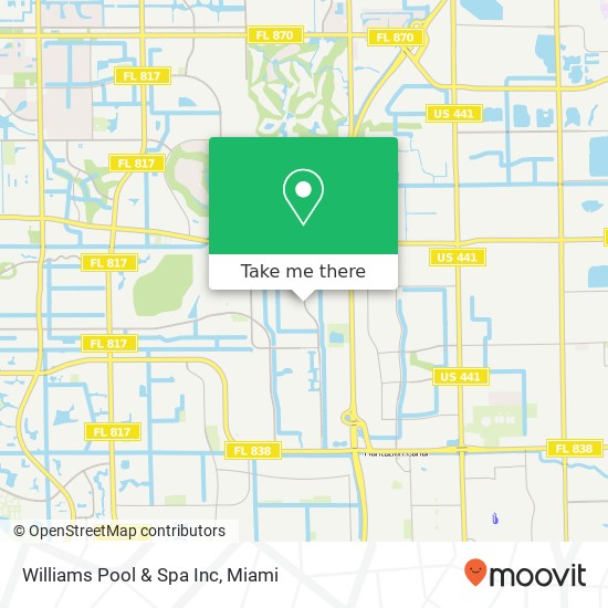 Williams Pool & Spa Inc map