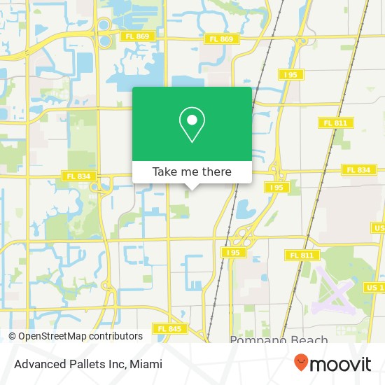 Advanced Pallets Inc map