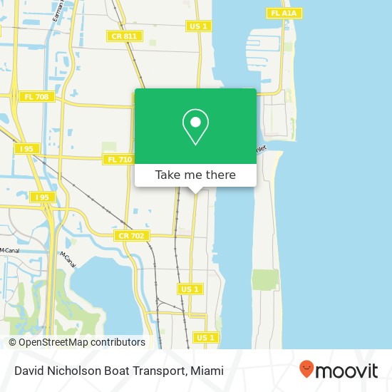 David Nicholson Boat Transport map