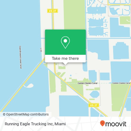 Running Eagle Trucking Inc map