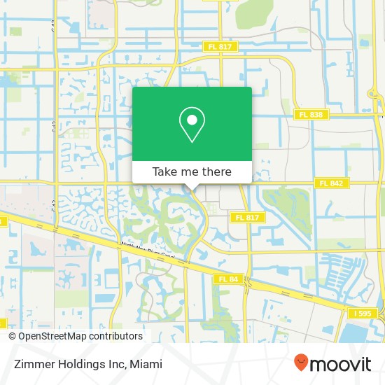 Zimmer Holdings Inc map