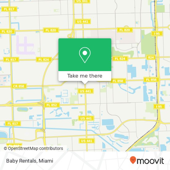 Baby Rentals map