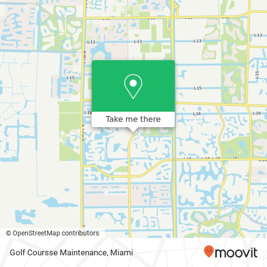 Mapa de Golf Coursse Maintenance