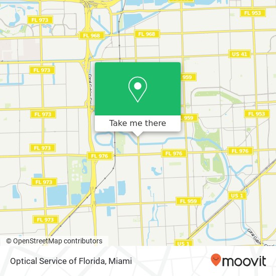 Optical Service of Florida map