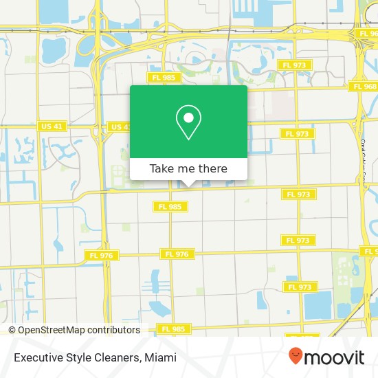 Executive Style Cleaners map