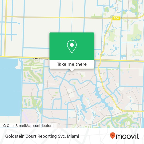 Goldstein Court Reporting Svc map