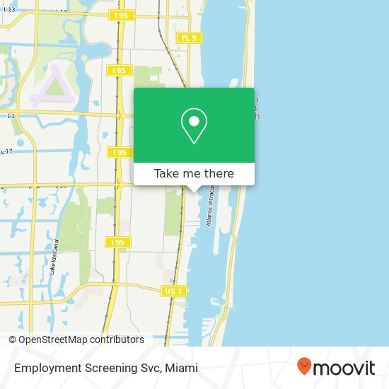 Mapa de Employment Screening Svc