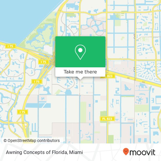 Awning Concepts of Florida map