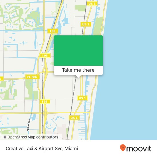 Creative Taxi & Airport Svc map