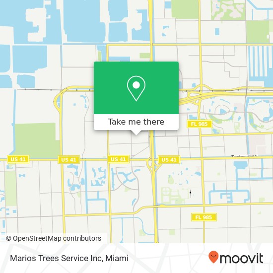 Marios Trees Service Inc map