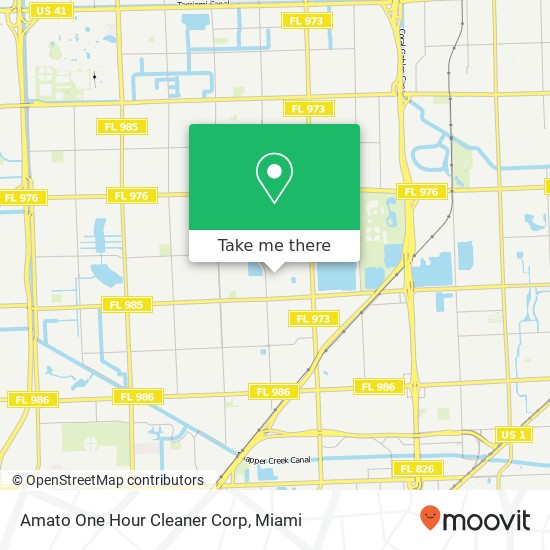 Amato One Hour Cleaner Corp map