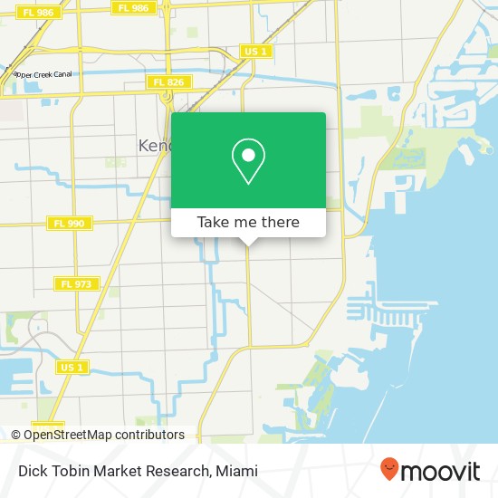 Mapa de Dick Tobin Market Research