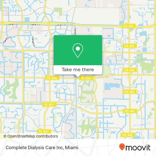 Mapa de Complete Dialysis Care Inc